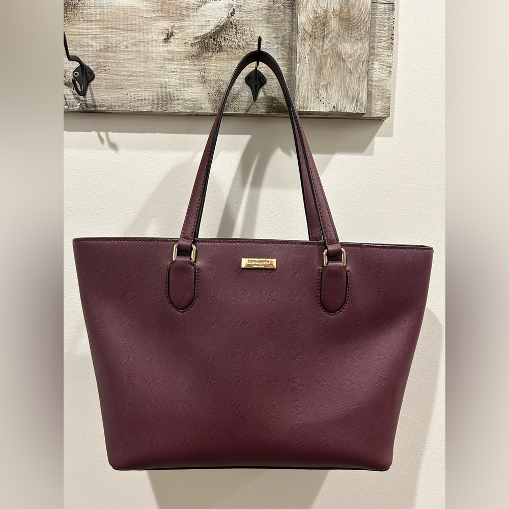 Kate Spade Elegant Burgundy Tote
